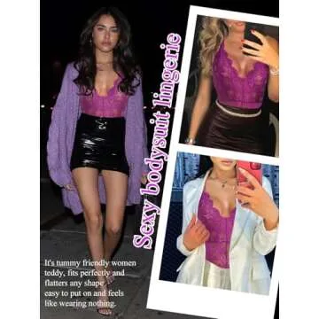 Buitifo Lace Bodysuit - Elegant Nightwear for Women