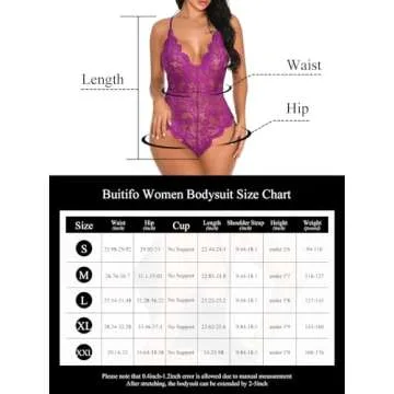 Buitifo Lace Bodysuit - Elegant Nightwear for Women