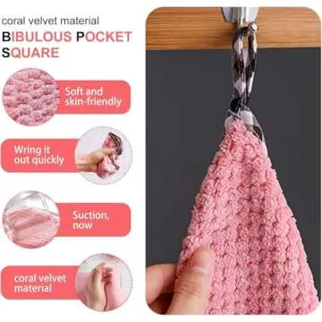 meioro Mini Dustpan and Brush Set, Multi-Functional Cleaning Tool with Hand Broom Brush, Plastic Dust Pan, Coral Fleece Dishtowel/Cleaning Cloth for Home Kitchen Keyboard Cars (2-Piece, Blue)