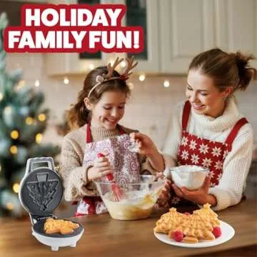 Christmas Tree Mini Waffle Maker for Festive Mornings