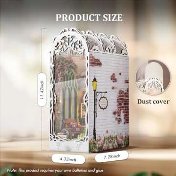 MUYOLO Book Nook Kit - DIY Garden House Miniature Decoration