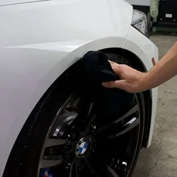 Chemical Guys MIC35303 Workhorse Professional Grade Microfiber Towel, Black, (Safe for Car Wash, Home Cleaning & Pet Drying Cloths) 16" x 16", Pack of 3