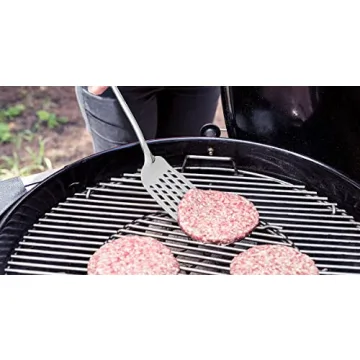 Zulay Kitchen Stainless Steel Cooking Utensil - Stainless Steel Kitchen Utensil - Durable Kitchen Gadgets - Metal Kitchen Accessories - Easy to Clean Kitchen Tools - 14.8" Slotted Turner