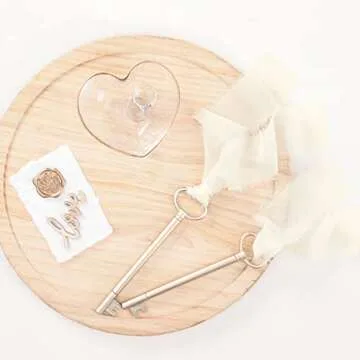 Elegant Socomi Cream Handmade Chiffon Silk Ribbon 28 Yards