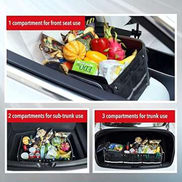 Farasla Waterproof Car Trunk Organizer with Cooler