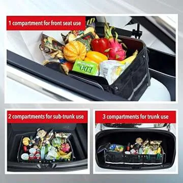 Farasla Waterproof Car Trunk Organizer with Cooler