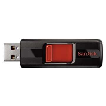 SanDisk 64GB 2-Pack Cruzer USB 2.0 Flash Drive (2x64GB) - SDCZ36-064G-G352, Black