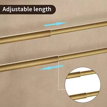 Leyden Antique Brass Towel Bar,Adjustable Towel Rack Holder Double Retro Bathroom Accessories Wall Mount Vintage