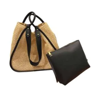 Stylish Women's Woven Bag for Beach and Everyday Use
