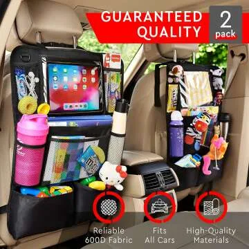 Helteko Car Organizer with Tablet Holder - 2 Pack