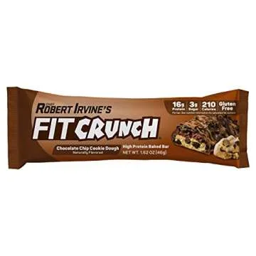 FITCRUNCH Snack Size Protein Bars - Chocolate Chip Cookie Dough Delight