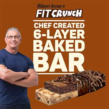 FITCRUNCH Snack Size Protein Bars - Chocolate Chip Cookie Dough Delight