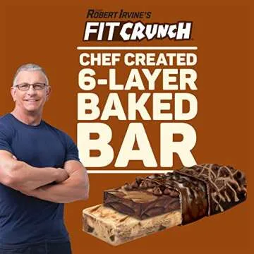 FITCRUNCH Snack Size Protein Bars - Chocolate Chip Cookie Dough Delight