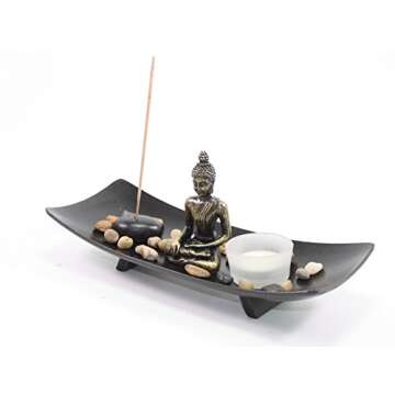 Tranquil Tabletop Buddha Zen Garden for Peace