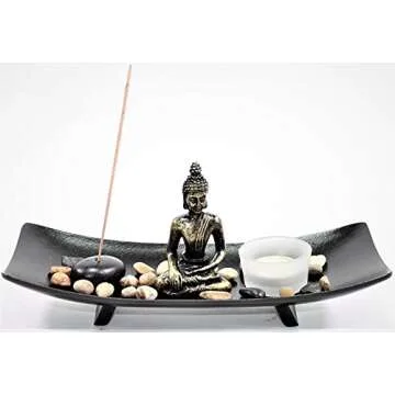 Tranquil Tabletop Buddha Zen Garden for Peace