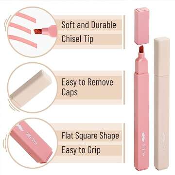 Mr. Pen- Aesthetic Highlighters, 8 pcs, Chisel Tip, Vintage Colors, No Bleed Bible Highlighter Pastel, Highlighters Assorted Colors, Pastel Highlighter Set, Cute Highlighters