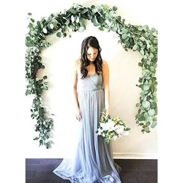 HECATY 12 Strands 90 ft Artificial Fake Grape Vines with 3 Strings Grapes, Hanging Plant Large Leaves Garland for Wedding Party Store Home Decor Indoor Outdoors