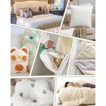 PLANTIONAL Natural Cotton Batting for Quilts: 47-Inch x 59-Inch Light Weight Purely Natural All Season Quilt Batting for Quilts, Craft and Wearable Arts