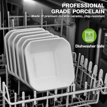 Mfacoy 6 Pack Soy Sauce Dishes - Elegant Dipping Bowls Set