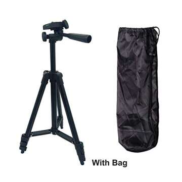 Lightweight Travel Camera Tripod with Phone Holder and Bag