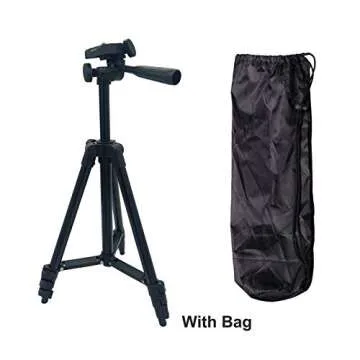 Lightweight Travel Camera Tripod with Phone Holder and Bag