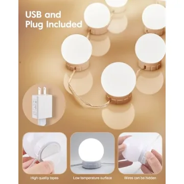 Dimmable Vanity Lights for Makeup Mirrors by Brightown
