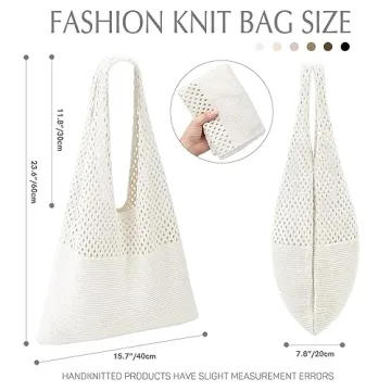 Ayieyill Women’s Crochet Tote Bag for Summer Style