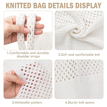 Ayieyill Women’s Crochet Tote Bag for Summer Style