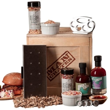 Grill Master Crate with Premium BBQ Accessories and Rubs