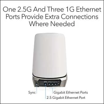 NETGEAR Orbi Quad-Band WiFi 6E Satellite - 10.8 Gbps Speed
