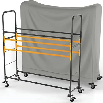 STEELAID 60 Inch Rolling Tire Rack Heavy-Duty Garage Organizer