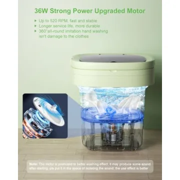 Portable 16L Washing Machine with 3 Cleaning Modes