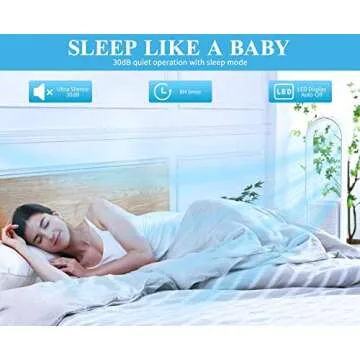 MOONQUAKE 32" Bladeless Tower Fan with Air Purifier