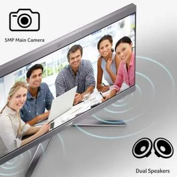 acer Chromebase D18Q2 CA24V2 All-in-One Desktop Computer PC, 23.8'' Full HD Touchscreen Display, 8th Gen Quad-Core i7-8650U, 4GB DDR4 RAM, 128GB SSD, Webcam, HDMI, WiFi, Chrome OS (Renewed)