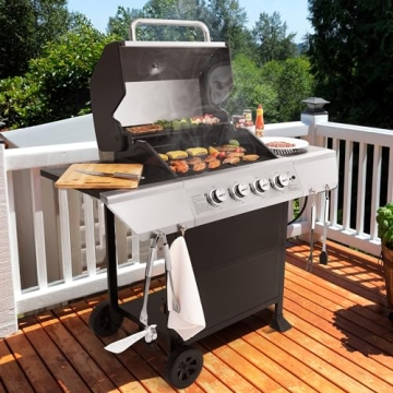 Royal Gourmet 4-Burner Propane Gas Grill for BBQ