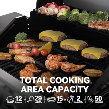 Royal Gourmet 4-Burner Propane Gas Grill for BBQ