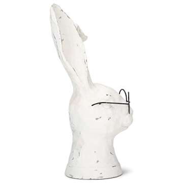 Raz Distressed Rabbit Floppy Ears Decorative Figurine