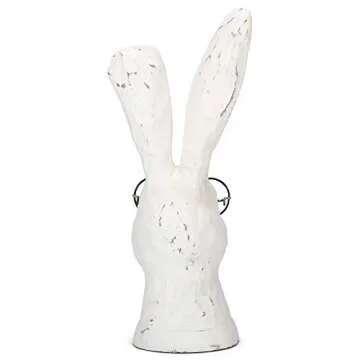 Raz Distressed Rabbit Floppy Ears Decorative Figurine