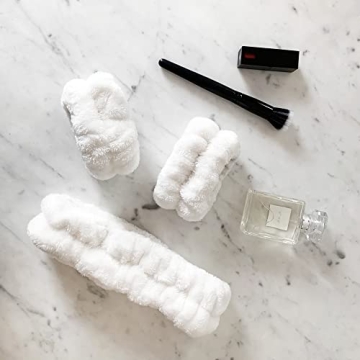 Soft Spa Headband & Wristbands for Skincare & Makeup