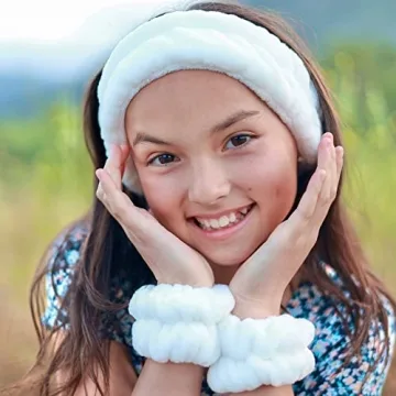 Soft Spa Headband & Wristbands for Skincare & Makeup