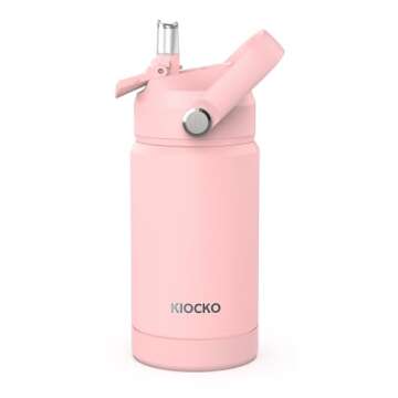 Kiocko Kids Insulated 12oz Water Bottle with Straw