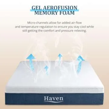 EGOHOME 12 Inch Queen Memory Foam Mattress in a Box