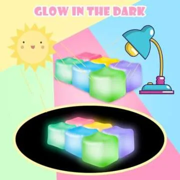 Glow Stress Cube Set - Sensory Squeeze Toy for All Ages