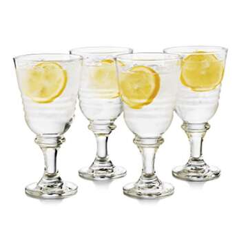 Libbey 4 Piece Monclova Goblet Glass Set, One Size, Clear
