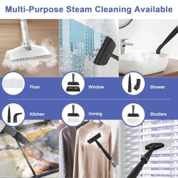 Effortless Cleaning with 7-in-1 Steam Mop and 1200W Power
