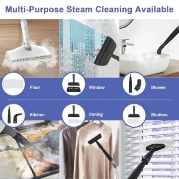 Effortless Cleaning with 7-in-1 Steam Mop and 1200W Power