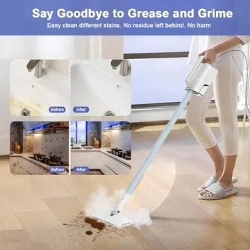 Effortless Cleaning with 7-in-1 Steam Mop and 1200W Power