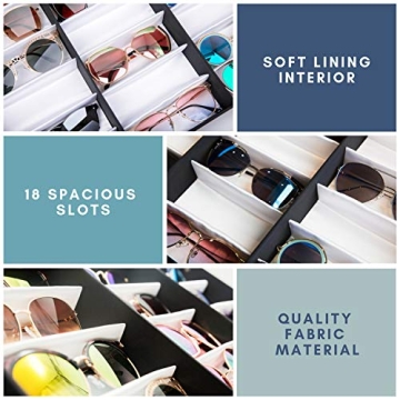 Sunglasses Organizer Edge I-Wear 18 pcs Storage Case