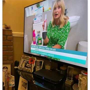 ASOBEAGE Deep Cleaner Toilet Brush: Silicone Toilet Brush with No-Slip Long Plastic Handle and Flexi...