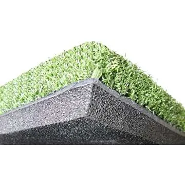 5' Feet x 5' Feet Ultra Heavy Duty Commercial Golf Practice Mat. Holds A Wooden Tee for On The Course Feel and Practice. Great for Indoor or Outdoor Practice.